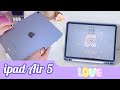 ipad air (purple color) unboxing / Apple pencil + accessories ( Tonni art and craft)