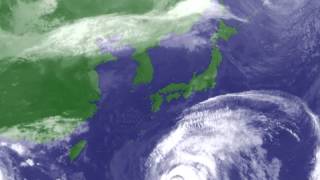 2013 10月 台風26号 衛星動画