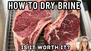 DRY BRINE | How to Dry Brine Steak with salt | Should you dry brine?