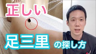 【足三里】ツボの正しい探し方。手順は３つ！実際にやりながら説明します！