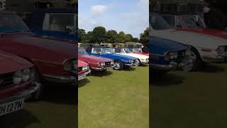 Triumph Stag Classic Car Show Burley In Wharfedale 2024 Yorkshire 4K Tour, Sports Custom Retro UK