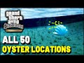 Grand Theft Auto San Andreas Definitive Edition All OYSTER Locations (How to get all Oysters)