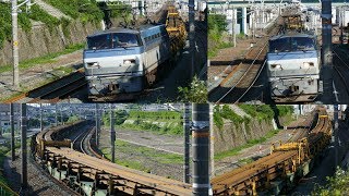 2017/07/03 JR貨物 8090レ EF66-131牽引 超長~いぞ!!! 日鐵チキ21B