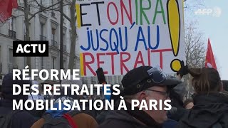 Retraites: nouveau défilé à Paris, avec une détermination \