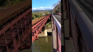 肥薩おれんじ鉄道／湯出川踏切  Japanese local line Hisatsu Orange Railway Udegawa Level Crossing. #travel