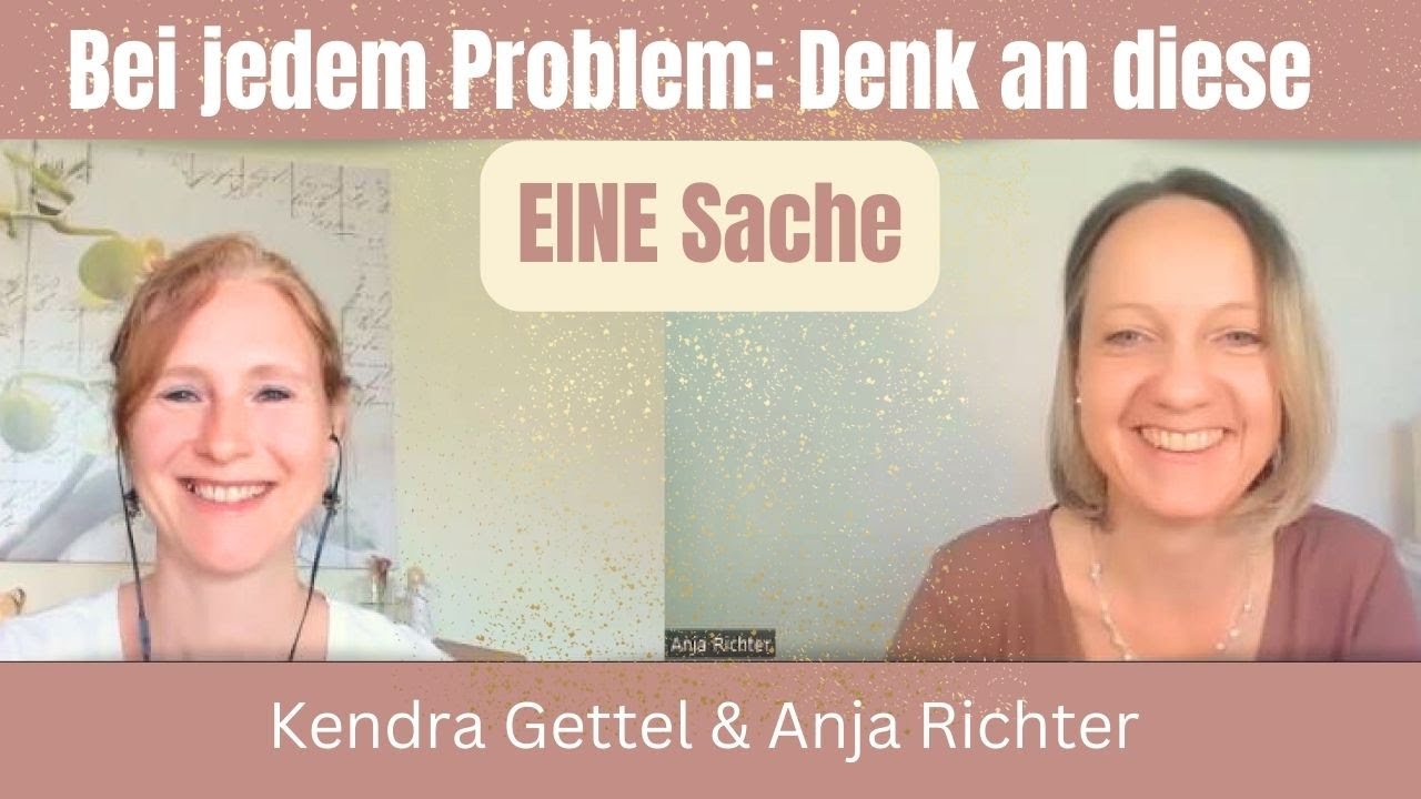 Bei Jedem Problem: Denk An Diese Eine Sache! Interview Mit Anja Richter ...