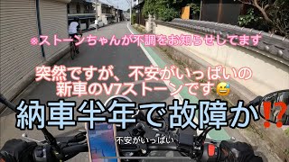 納車半年で故障か⁉️外車は壊れやすい⁉️モトグッツィV7ストーンの不調をお知らせ💦