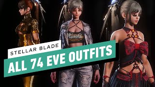 Stellar Blade - All Outfits Showcase | 74 Suits Including New Game Plus