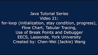 EECS1021 Java Tutorial 21