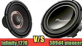 Infinity Subwoofer vs pioneer ts-w309D4