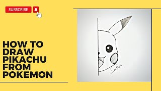 How to draw Pikachu From Pokemon Easy For Beginners