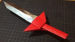 鳥獣剣イーグライザーの折り方 動物戦隊ジュウオウジャー 折り紙工作 How to make Origami sword종이 접기