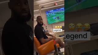 LeBron James' wife yells as he is playing Madden at the start of new year