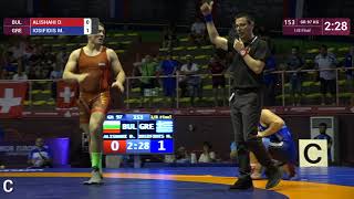 1/8 GR - 97 kg: D. ALISHAHI (BUL) v. M. IOSIFIDIS (GRE)