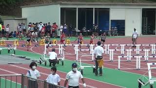 2022.06.19 備前西地区 女子100ｍH 予選1組