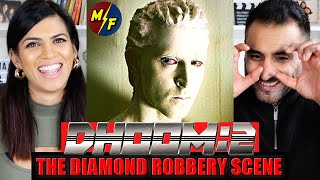 THE DIAMOND ROBBERY SCENE | Dhoom:2 | Hrithik Roshan, Abhishek Bachchan | Movie Scenes REACTION!!