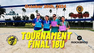 SR1 Volleyball Tournament 18U Final | October 26th 2024 | Emiliana/Isabela vs Arianna/Isabella