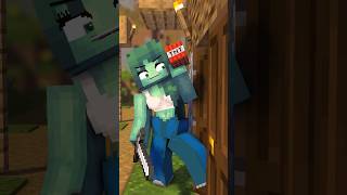 Zombie wanted to save her friends - Minecraft Animation Monster School