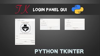 Login System | Graphical User Interface | with source code | Python Tkinter