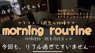 【妊娠中期】モーニングルーティン/新居に引越し後/糖負荷テスト/妊婦検診の日/2歳男の子/体重管理ができないダメ妊婦の食事/マクドナルドって最高【アラフォーありのままリアル】