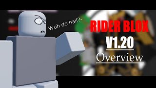 V1.20 Rider Blox Overview | Roblox Rider Blox |