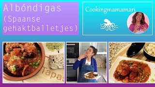 Spaanse albóndigas in tomatensaus! (kleine gehaktballetjes)