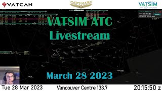 VATSIM Vancouver Centre Livestream 2023-03-28: A quiet night for ATC. But I have lots to talk about!
