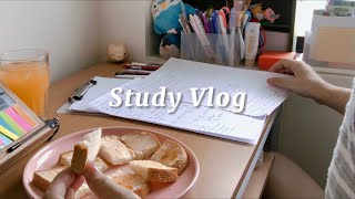 國考生Study Vlog1｜倒數100天／讀書縮時／讀書日常／study with me