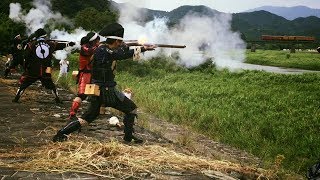 H290723 大洲藩鉄砲隊 大洲城火縄銃合戦 伊予灘ものがたり八幡浜編