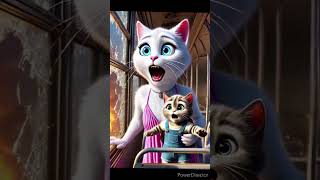 Fire accident 🫵 #cat #ultraman #funny #movie #kucing #ai #cute #story #cat lovers #cutest