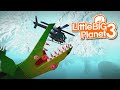 LittleBIGPlanet 3 - Angry Croc Destroyed My Helicopter [Shark, Angry Whale, Croc Sea Monster Surv.]