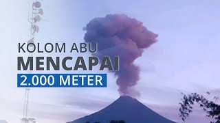 Video Gunung Merapi Erupsi, Kolom Abu Mencapi 2.000 Meter