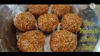 Easy nuvvula laddu without pakam ||Ready in 10 mins|| Quickly made tasty and healthy Laddu||