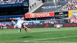 GOAL | David Villa scores from Andrea Pirlo's corner kick | NYC vs. VAN