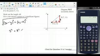 Pythagoras with Coordinates Q11 Methods U2 Practice