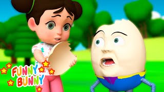 Humpty Dumpty Song - More Nursery Rhymes & Kids Songs - Funny Bunny Compilation