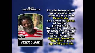 Peter Burke ~ Short Obituary
