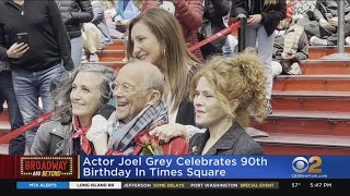 Actor Joel Grey celebrates 90th birthday in Times Square