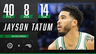 Jayson Tatum GOES OFF for 40 PTS in Celtics’ win vs. Magic ☘️