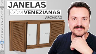 Janela com Veneziana e como Criar Vistas Personalizadas no Mapa de Esquadrias