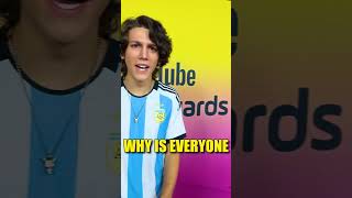 I went to a RED CARPET as Messi?! (YouTube Streamy's) #shorts