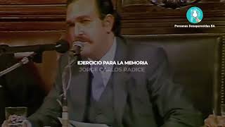 🗣️ JORGE CARLOS RADICE⚖️ en el Juicio a las Juntas Militares - Año 1985.