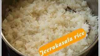 How to cook jeerakasala rice perfectly/ easy to make / Kerala style rice