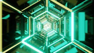 VFX Video Loop HD - Free VJ Loops Download - Neon Hexagon Tunnel