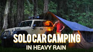 Solo Car Camping in Havey Raining Relaxing Day || Solo Camping || Rainy Camping || Car Camp