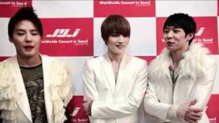 (playdb)101128 JYJ Worldwide Concert in Seoul JYJ Interview