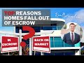 Back on the Market? Common Reasons Why Escrows Fall Out