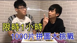 【木板團】限時一小時，1000片拼圖大挑戰！！！