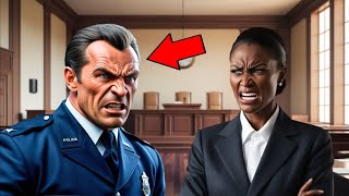 WHITE Police Officer FRAME Black Woman, Unaware She´s a CIA Agent —ALL EXPLODES IN COURT