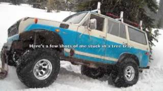 350 V8 ToyotasaurusRex FJ55 on the snow with BFG KM2 test